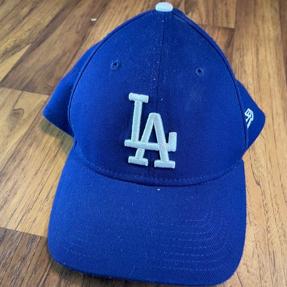 New Era Los Angeles Dodgers Hat Mens Small-Medium Blue 39THIRTY MLB Baseball Cap